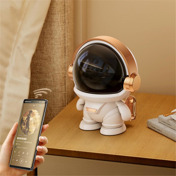 Astronaut Trådløs Bluetooth-høyttaler Bærbar Mini Desktop Lyd Utendørs Subwoofer Gave