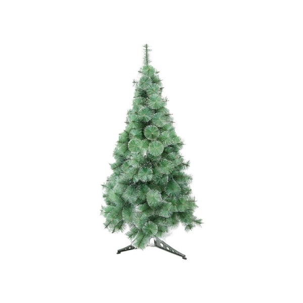 Keinotekoinen puu, Keinotekoinen joulukuusi 150 cm - Vihreät männyn neulat lumiefektillä - Männynneula - Joulukoristeet,