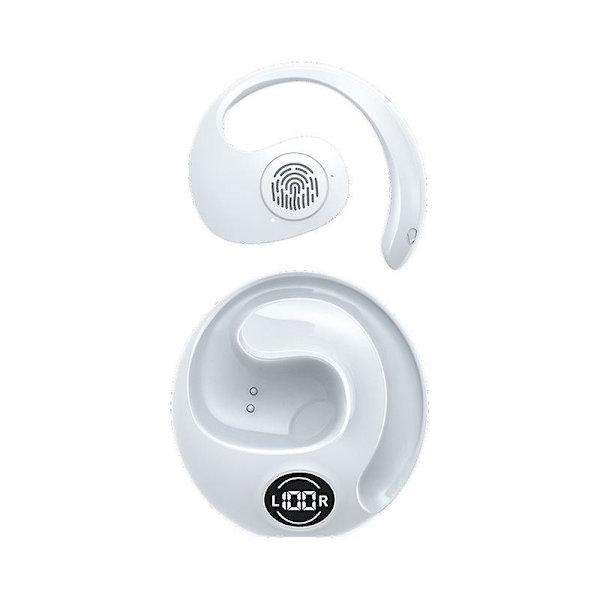 Bluetooth 5.3-hörlurar Ows Sport Ear Hook-headset Stereoljud Musik Gaming LED-display Hörlurar