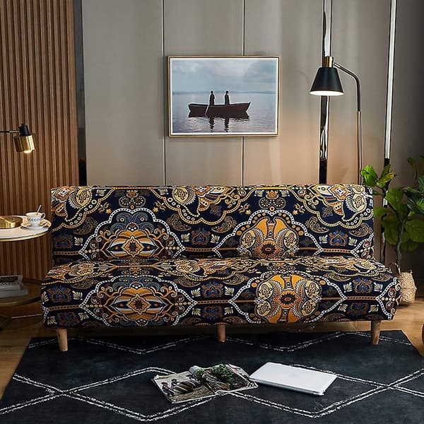 Sofaovertrekk uten armlener stretch 2 seters sofaovertrekk sammenleggbart