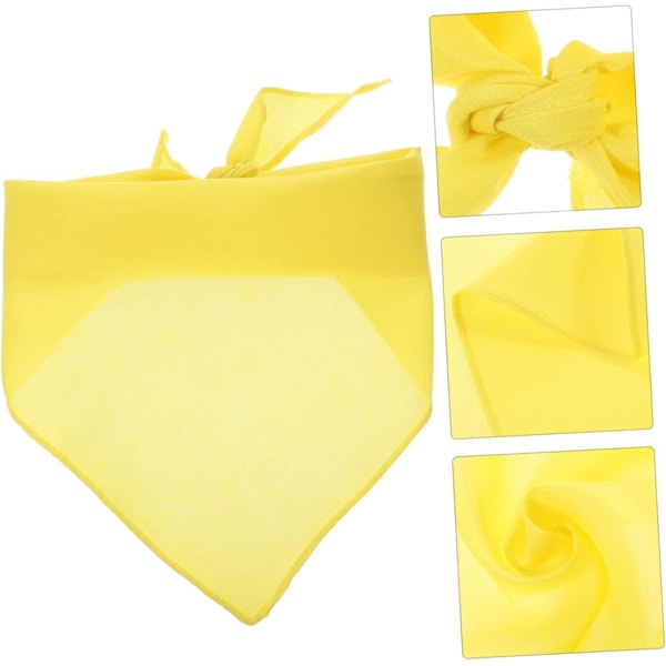 8 st husdjur hundhalsduk hundtriangelscarf hundhalsduk accessoarer hundaccessoarer för små hundar husdjur hund（77x35cmx2st，gulx2st）