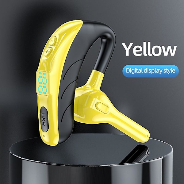 Lång standby-affärs-Bluetooth 5.4-headset trådlösa Bluetooth-hörlurar vattentäta sporthörlurar Hifi-ljud öronkrok öronsnäckor med mikrofon för Smar