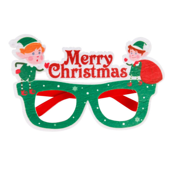 Julglasögondekoration av filtduk En perfekt present till vänner för Cosplay