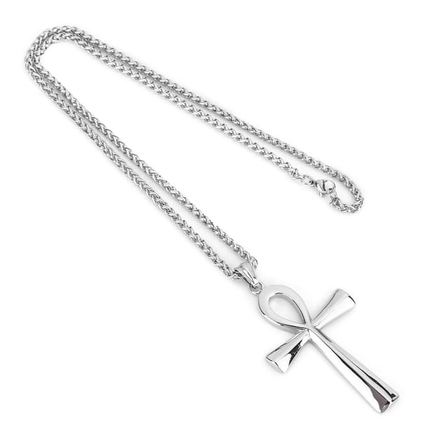 Stålhalsband - Trendigt herrhänge i rostfritt stål, accessoar och present