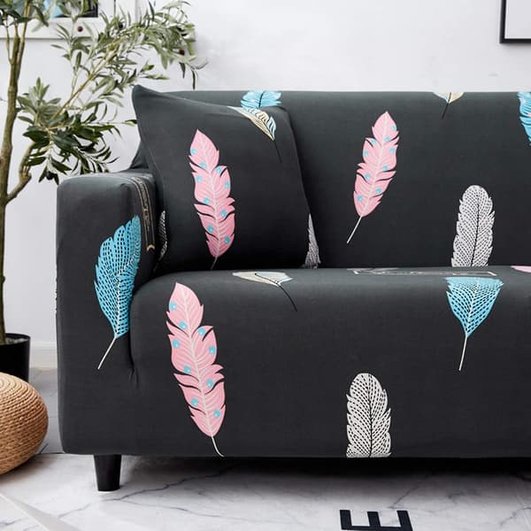 Sofaovertrekk 1-delt sofaovertrekk elastisk mykt stoff 3-seter
