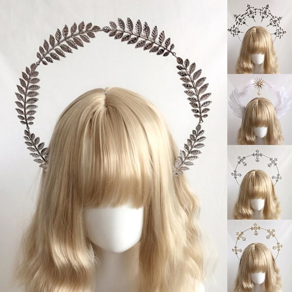 Kvinners Cosplay Hodebånd Engel Glorie Form Sminke Spesielle Hårpynt（E）