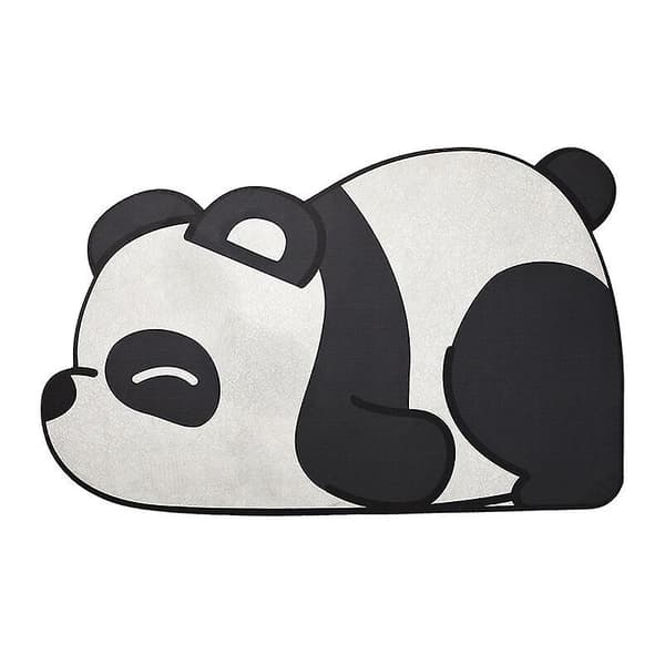 Badmatta tecknad golvmatta jätte panda halkfri matta present