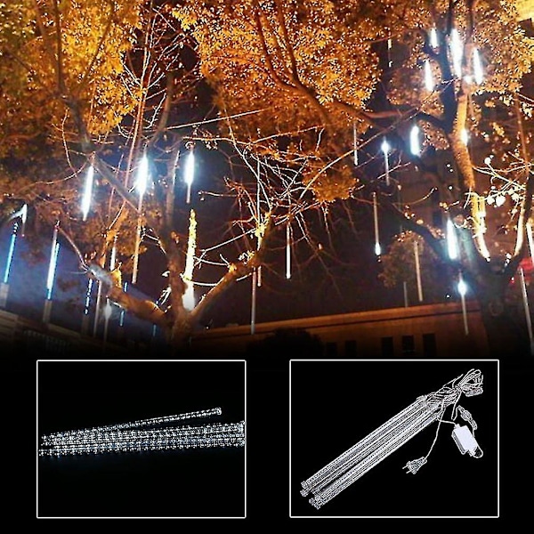 Meteor Shower Rain 8 Tube 30cm Led String Lights Jul Dekorativ Lampa