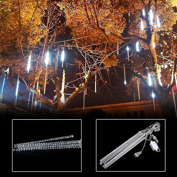 Meteorregn Regn 8 Rør 30cm Led Lyskæde Jule Dekorative Lampe