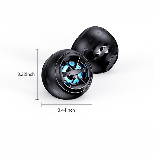 Trådlösa datorhögtalare med dubbla högtalare, ljud för stationär dator, bärbar dator, små ljud, USB-högtalare med subwoofer, ljud (svart)