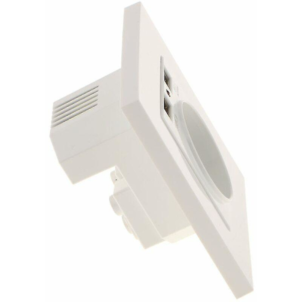 Vægstik, vægstrømstik med dobbelt USB - oplader til iPhone/Android 1 stk.