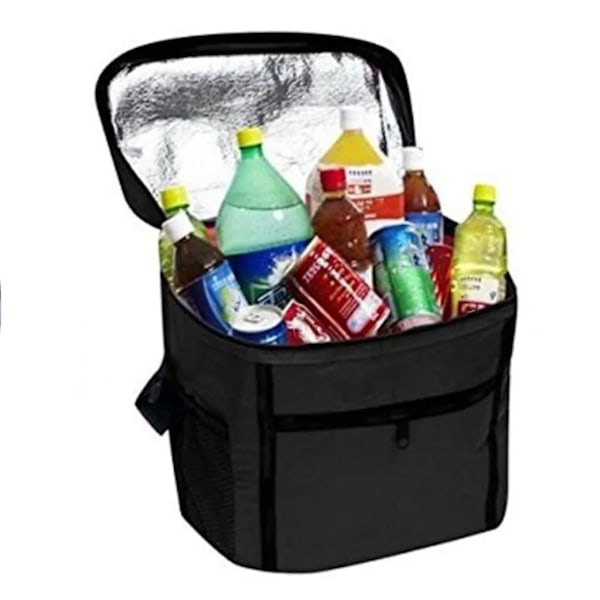 Stor Isolerad Kylväska - Vikbar Termisk Picknickväska för Strand, Camping, Grillning, Kontor - Djupfrysväska