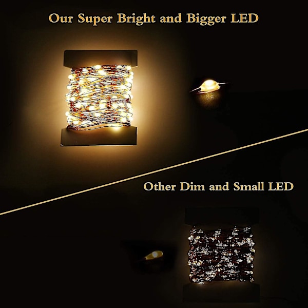 2 kpl 72ft 200 LED aurinkovalosarja, ulkona superkirkkaat aurinkojoululvalot, 8 tyyliä