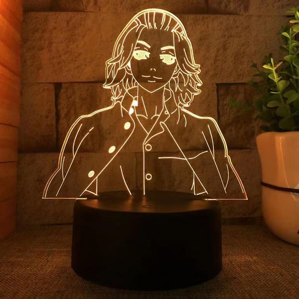 3D LED nattlys Anime-figurer 3D-illusjon