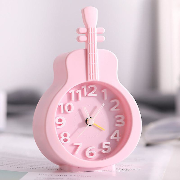 2024, Multifunktionelt lille ur Cykel Kreativ Violin Desktop-0-Violin - pink