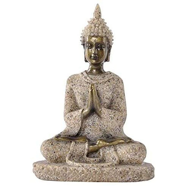 Kontor Trädgård Familjerum Abstrakta prydnader Figurer Konstpresent Buddha Staty Trädgårdsprydnad Handknut Buddah Budha Utomhus sittande Buddha Skulptur
