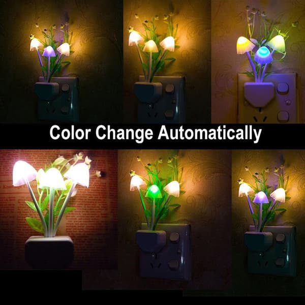 2-pack LED-sensor nattlampa plug-in nattlampa