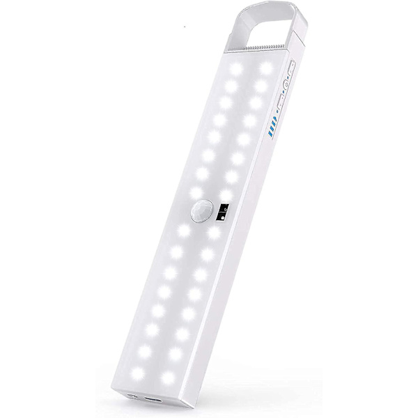 Led-skåpsbelysning med rörelsesensor, uppladdningsbart 2000mah batteri