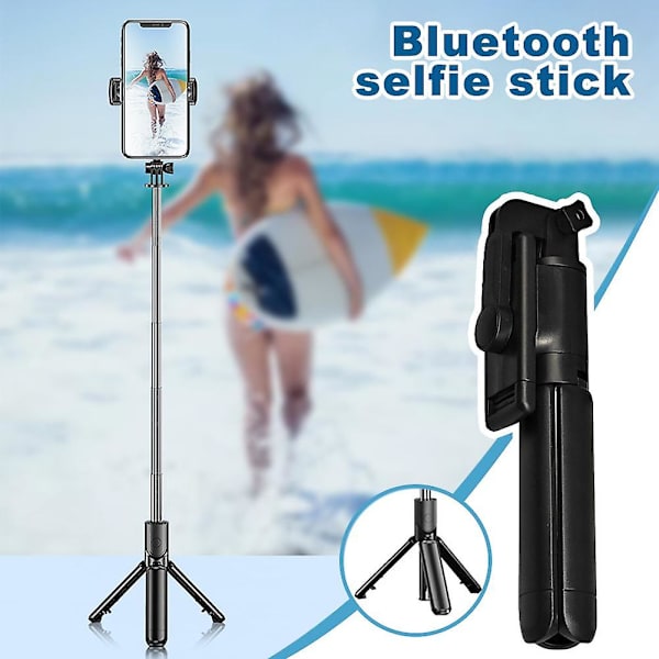 Selfie-jalusta ja langaton Bluetooth-selfiekeppi kaukosäätimellä（Kuten kuvassa）