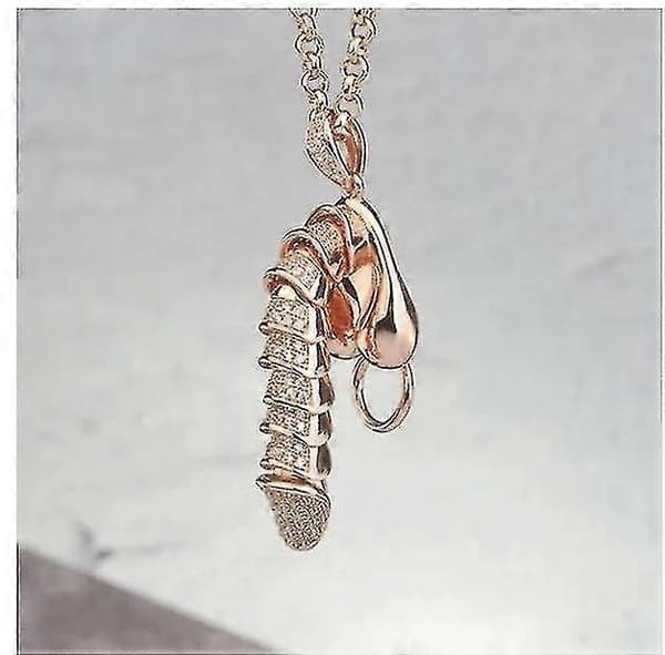Rolig Upprättstående Hängsmycke Halsband Guld