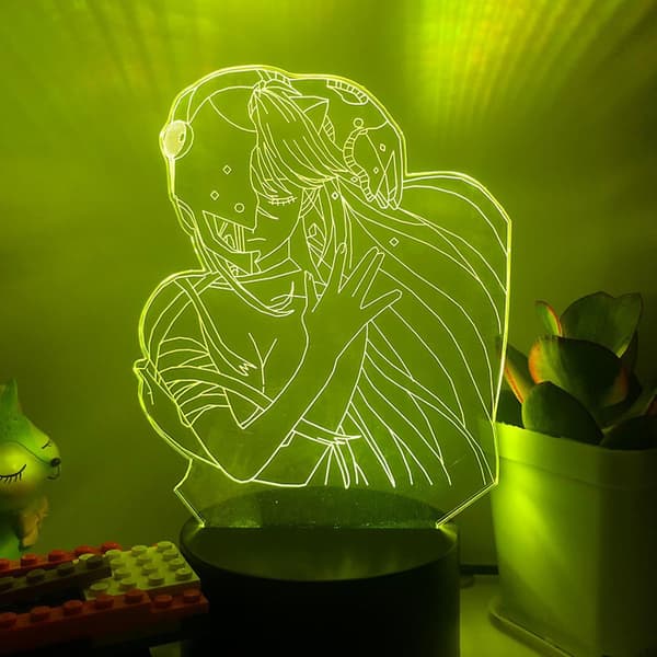 3D LED nattlys Anime-karakter 3D-illusjon