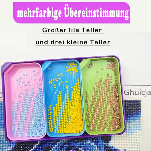 Multifunktionell diamantmålning bricka set - lätt att rengöra, tryck- och slitstark, lämplig för en mängd olika scener