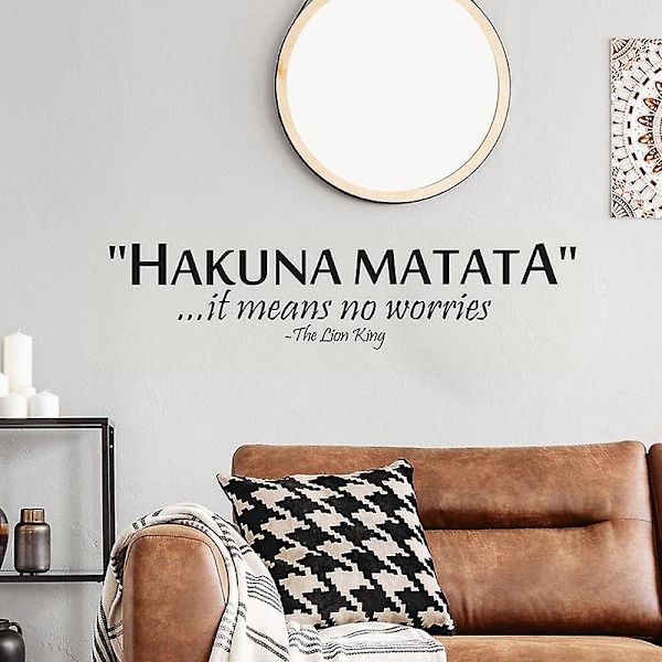 Dww-Hakuna Matata soverom xuanguan hjemmedekor veggklistremerker