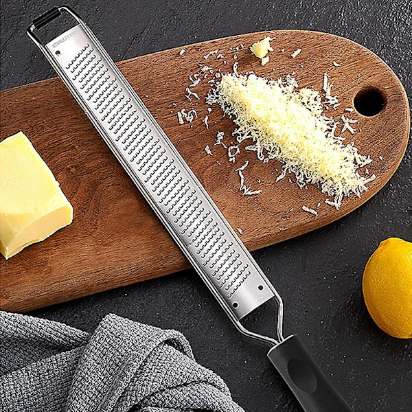Ostehøvl med langt håndtag i rustfrit stål Citrus Zester Sharp Lemon Zesters Værktøj til chokolade