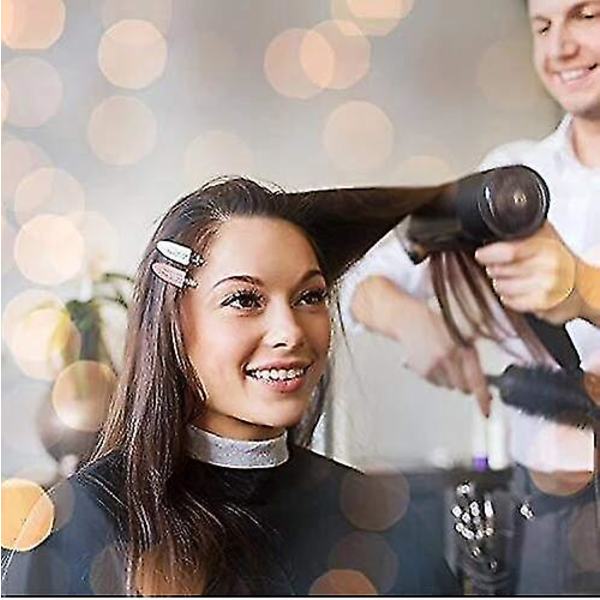 6 stk. hårklemmer, der ikke bøjer, ikke laver mærker i håret, til frisuredesign, makeup-klemmer til kvinder og piger