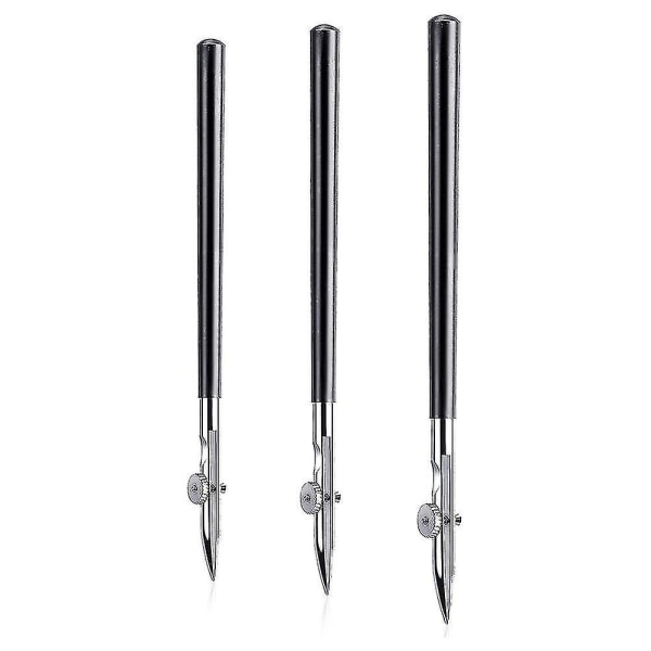 3 storlekar Art Ruling Pen Set, 3 förpackningar - gångjärn Fine Masking Fluid Pen, Rak Penna För Ritning Mounti