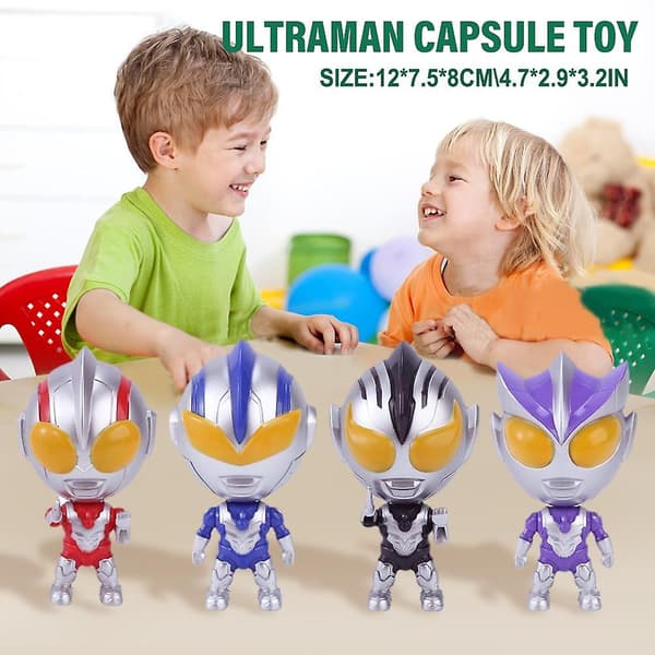 Versi Ultraman Leke Figur Leke Kapsel Deformasjon Leke Til Gutter (Rød)