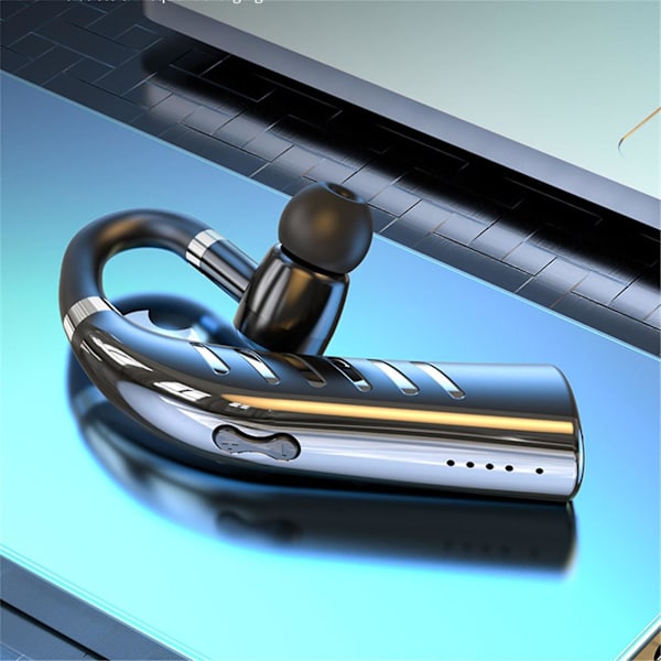 Enkel trådlös Bluetooth 5.3-headset med röststyrning, metallmålning, bilkörningsheadset, enkel handfr 30H samtalstid 180 justering lätt