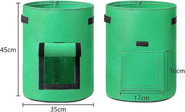 Potatisodlingsväskor, 3-pack 10 gallons trädgårdsväxtpåse för grönsaker och frukt
