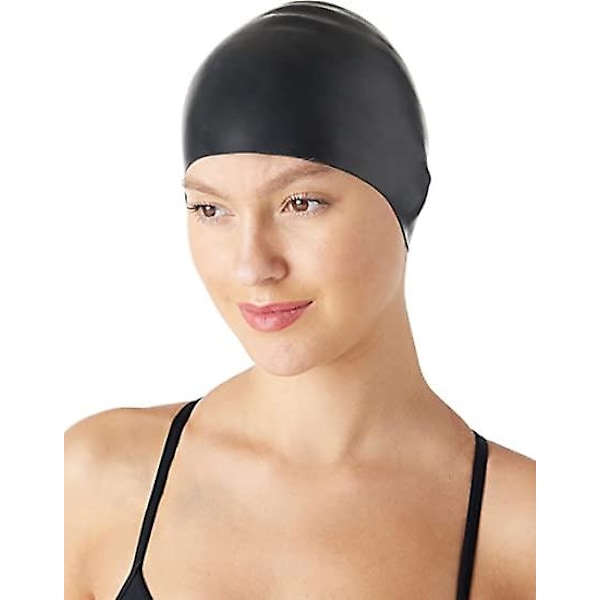 Dww-Unisex Wrinkle-Resistant Silicone Swimming Cap