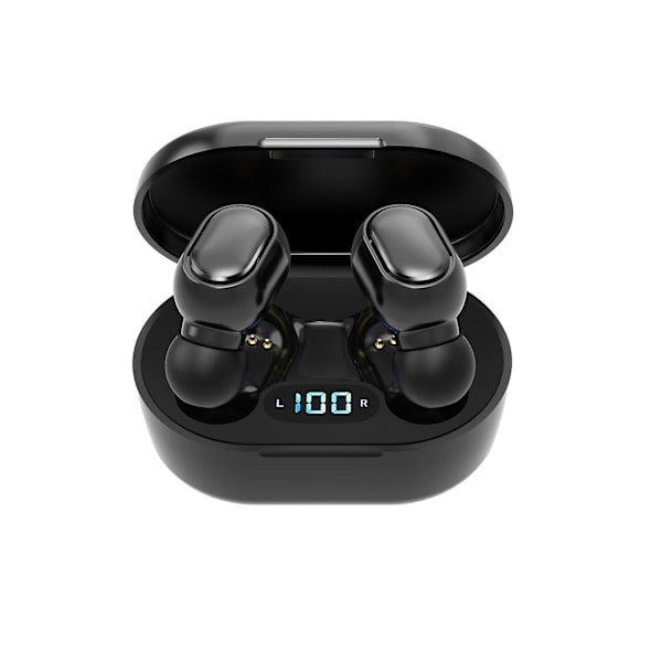 Trådløse Bluetooth-hodetelefoner Kontroll Trådløs Lading Etui Vannbestandige Stereo Øretelefoner In-Ear Innebygd Mikrofon Til Telefon Headset Premium Dyp Bass