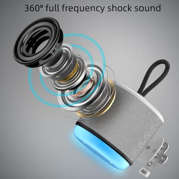 Bluetooth-kaiuttimet Kannettava Bluetooth-kaiutin（Yksi koko，Valkoinen）