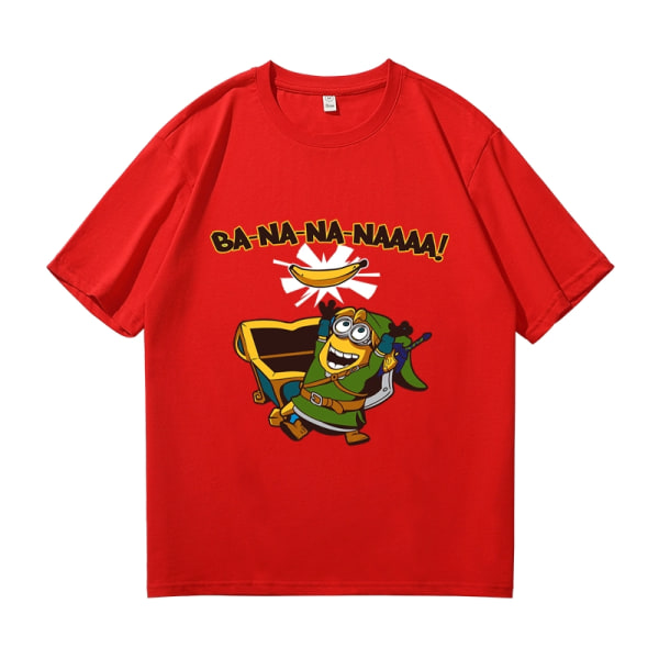 Minions: The Rise of Gru Boys Girls Fashion T-shirts stil 2 röd 2XL