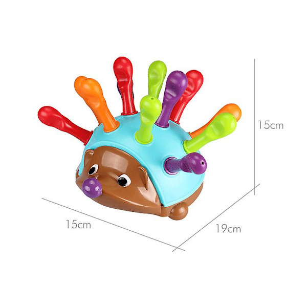 Barnspinnsvinleker Spike The Fine Motor Hedgehog Fight Plugin Hedgehog Baby pedagogiske leker Barns lek