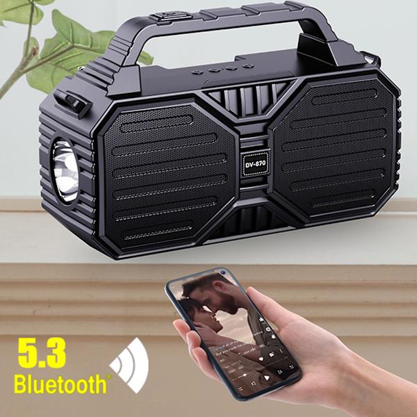 Bluetooth-kaiutin Bluetooth-ääni ulkoammattilaisille Kannettava suuri äänenvoimakkuus Karaoke Langaton taskulamppu Kaiutin Antenni Vakaa vastaanotto