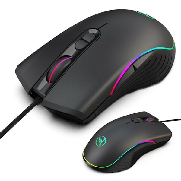 Paris Mouse 6400 Dpi Ergonomisk Handhållen Rgb Optisk Bakgrundsbelyst Trådbunden Spelmus