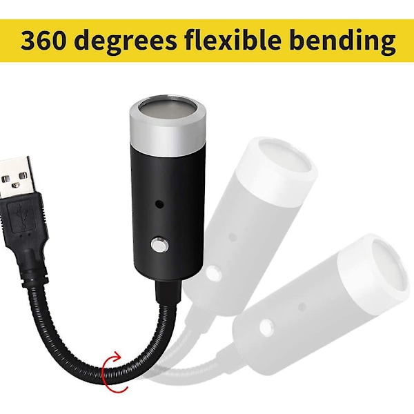 Usb Stjerne Nattelys.romantisk Auto Tag Bavoe Lys. Xinfok Justerbar Usb Nattelys- Plug And Play (blå)
