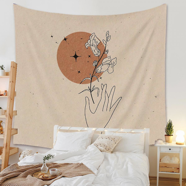 Wekity Gobeläng Estetisk Konst Hembakgrund Tyg Dekor Present Mandala Bohemisk Gobeläng Lämplig för Vardagsrum Sovrumsdekor 10 59 x 79 tumh
