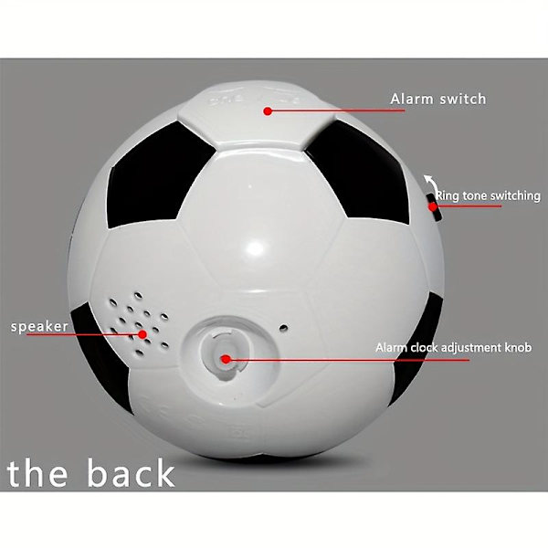 Fodbold Kreativt Bordur - Simpelt Studerende Lydløst Vækkeur Hjem Desktop Sød Børn Tegneserie Sjov Shiying Ur