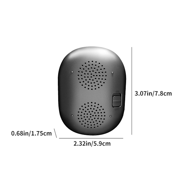 Smart bärbar telefon Bluetooth trådlös magnetisk förstärkare kan sammankoppla Bluetooth-ljud (en storlek, svart)