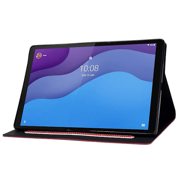 Fodral med stativ för Lenovo Tab M10 (Gen 3) TB-328F, automatisk viloläge/väckningsfunktion, smart surfplattafodral med (stil E Lenovo Tab M10 (Gen 3), röd)