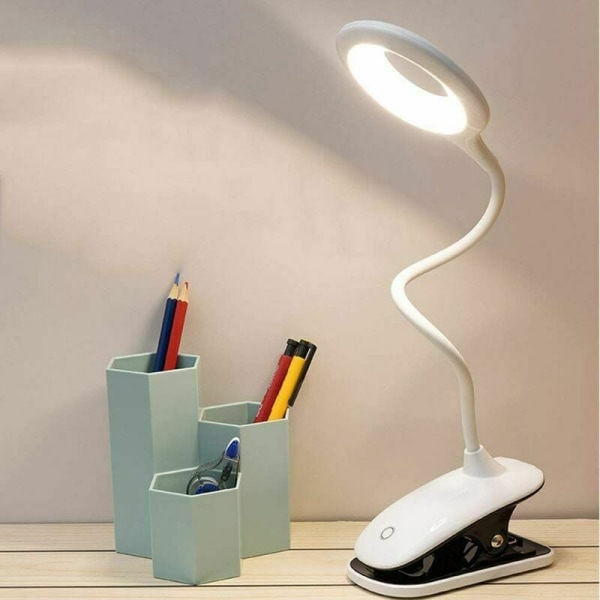LED-lukuvalo 3 väriä ja 3 kosketuskirkkauden himmennettävä yöpöytälamppu Langaton LED-lukuvalokiinnike sängyssä lastenhuoneen yöpöytä