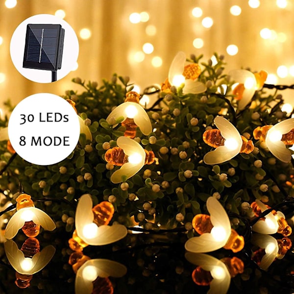 Solcellslampor Bin LED Utomhus 30s Varmvitt Bi LED-lampor Utomhus Vattentäta LED-lampor