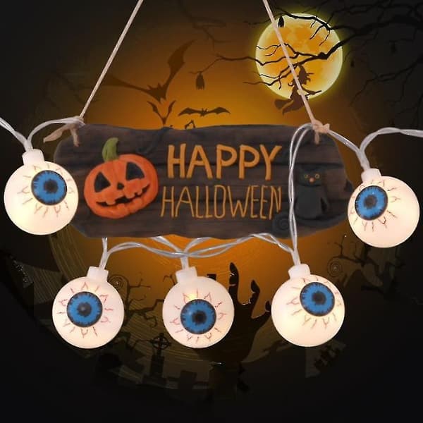 Halloween Lyskæde 3m 20 LED Til Halloween Dekorationer Øjenæble