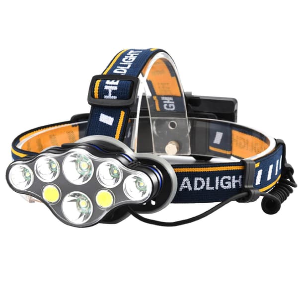 Skywolfeye USB-ladattava 8 LED -otsalamppu