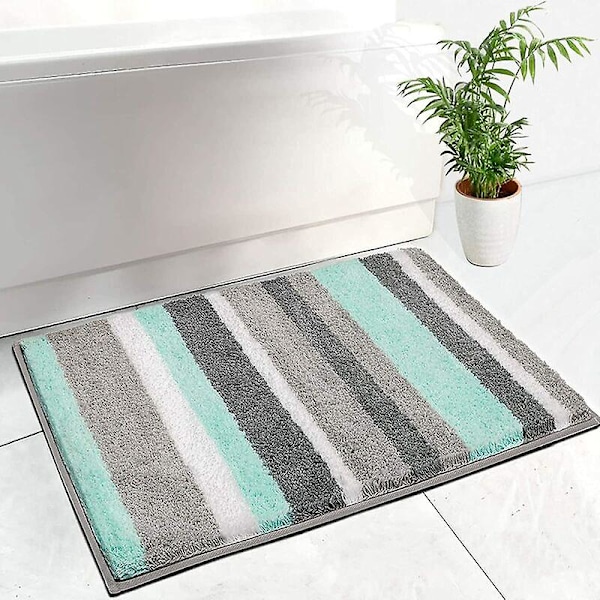 Absorbent Bath Mat50x80cm,thickened Bathroom Rug Anti-slip Water